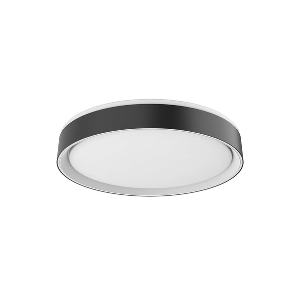 Aura 16" LED Flush Mount Ceiling Light, Black
