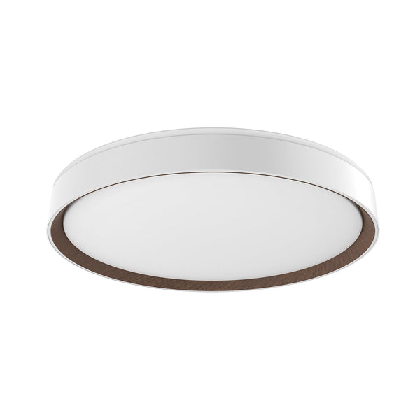 Aura 20" LED Flush Mount Ceiling Light, White