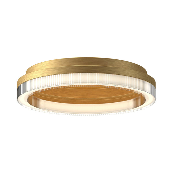 Luster 20" LED Flush Mount Ceiling Light, Brushed Gold