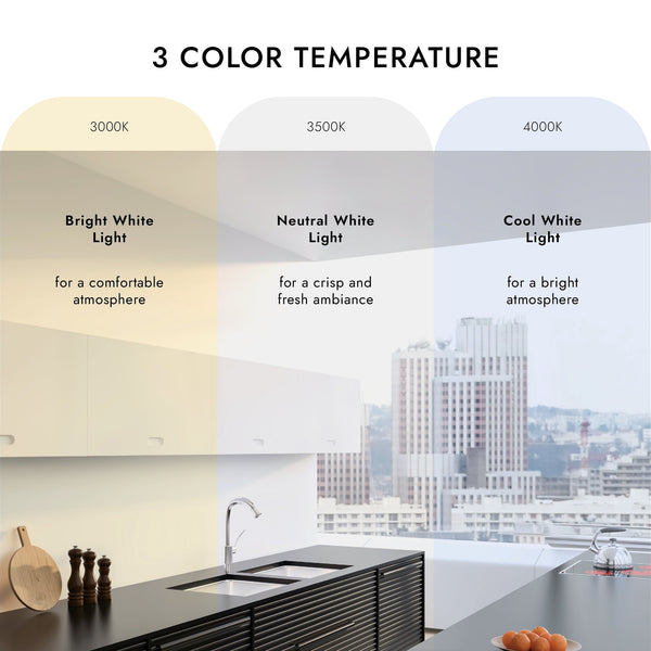 Luster 20" LED Flush Mount Ceiling Light, Black