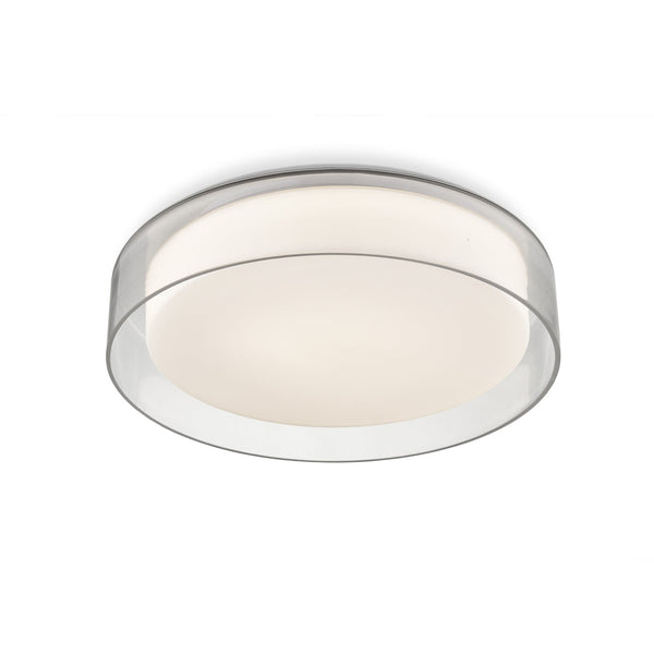 Prism 14" LED Flush Mount Ceiling Light, Clear