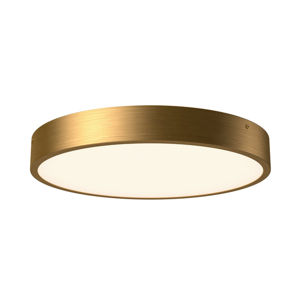 Selene 15" LED Flush Mount, Aged Gold