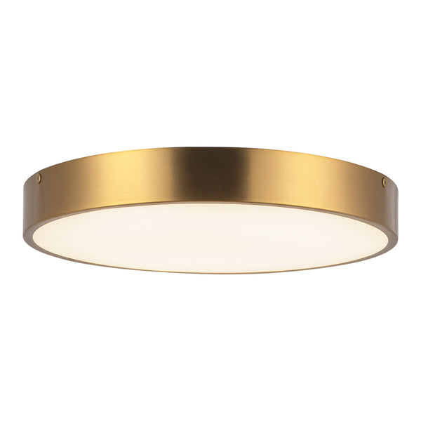 Selene 15" LED Flush Mount, Aged Gold