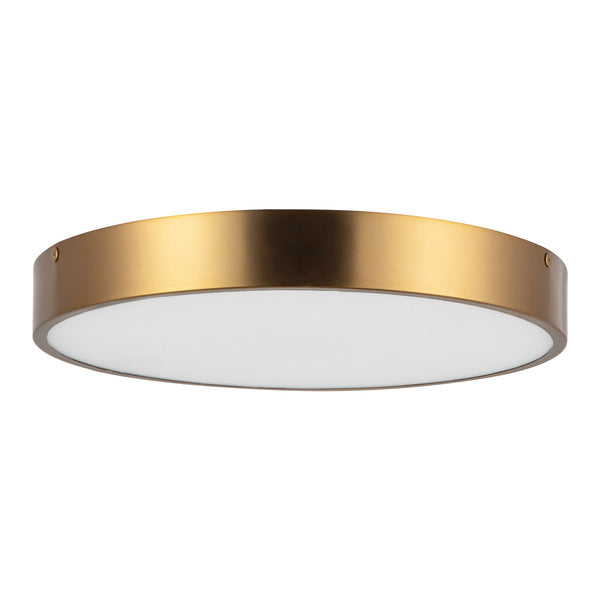 Selene 15" LED Flush Mount, Aged Gold