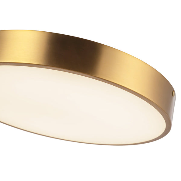 Selene 15" LED Flush Mount, Aged Gold