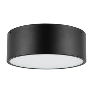 Brighton 11" Two-Light Flush Mount, Matte Black