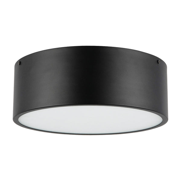 Brighton 11" Two-Light Flush Mount, Matte Black