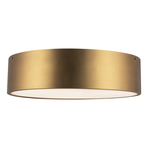 Brighton 16" Three-Light Flush Mount, Aged Gold
