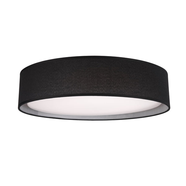 Seraphine 16" LED Flush Mount Ceiling Light, Black