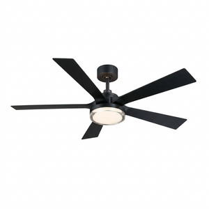 Helionyx 52" One Light Ceiling Fan, Black