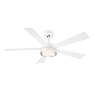 Helionyx 52" One Light Ceiling Fan, Matte White