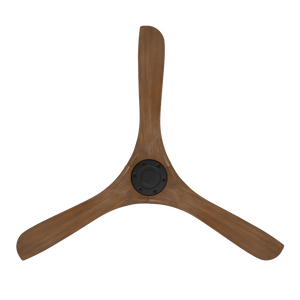 Incis 60" Ceiling Fan, Matte Black / Distressed Koa