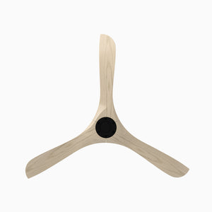 Incis 60" Ceiling Fan, Matte Black / White Oak