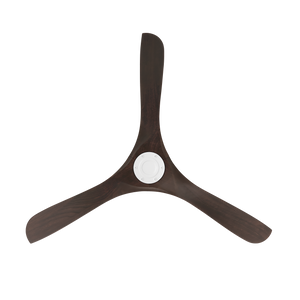 Incis 60" Ceiling Fan, Matte White / Dark Walnut