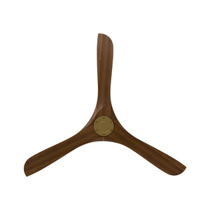 Incis 60" Ceiling Fan, Soft Brass / Distressed Koa
