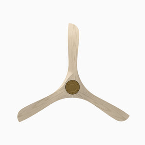 Incis 60" Ceiling Fan, Soft Brass / White Oak