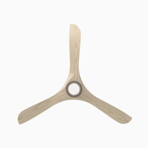 Incis 60" One Light Ceiling Fan, Antique Nickel / White Oak