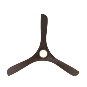 Incis 60" One Light Ceiling Fan, Matte Black / Dark Walnut