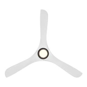 Incis 60" One Light Ceiling Fan, Matte Black / Matte White