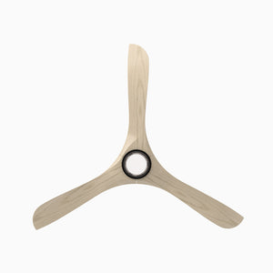 Incis 60" One Light Ceiling Fan, Matte Black / White Oak