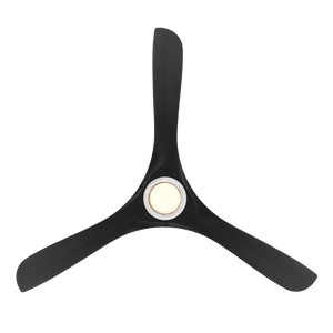 Incis 60" One Light Ceiling Fan, Matte White / Matte Black