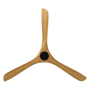 Incis 72" Ceiling Fan, Matte Black / Honey Oak