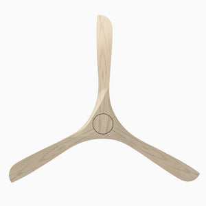 Incis 72" Ceiling Fan, Matte Black / White Oak