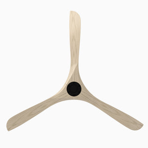 Incis 72" Ceiling Fan, Matte Black / White Oak