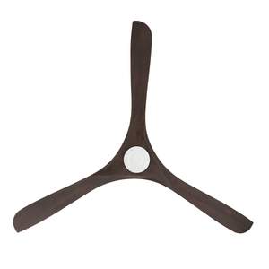 Incis 72" Ceiling Fan, Matte White / Dark Walnut