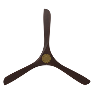 Incis 72" Ceiling Fan, Soft Brass / Dark Walnut