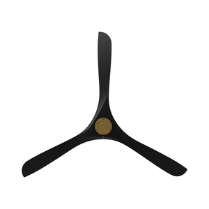 Incis 72" Ceiling Fan, Soft Brass / Matte Black