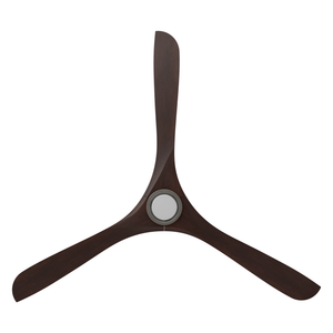Incis 72" One Light Ceiling Fan, Antique Nickel / Dark Walnut