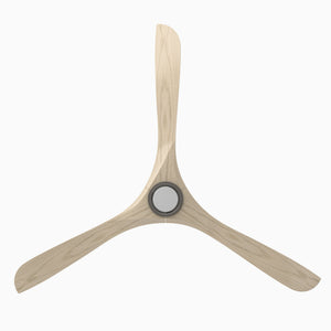 Incis 72" One Light Ceiling Fan, Antique Nickel / White Oak