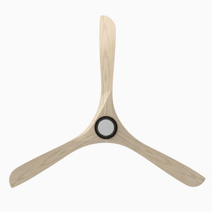 Incis 72" One Light Ceiling Fan, Bronze / White Oak