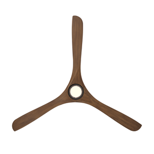 Incis 72" One Light Ceiling Fan, Matte Black / Distressed Koa