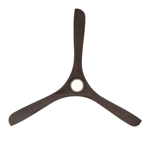Incis 72" One Light Ceiling Fan, Matte Black / Dark Walnut