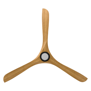 Incis 72" One Light Ceiling Fan, Matte Black / Honey Oak