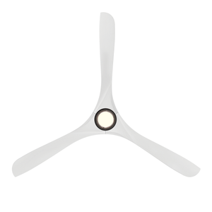 Incis 72" One Light Ceiling Fan, Matte Black / Matte White