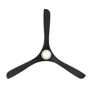 Incis 72" One Light Ceiling Fan, Matte White / Matte Black