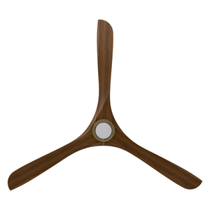 Incis 72" One Light Ceiling Fan, Soft Brass / Distressed Koa