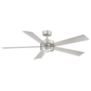 Aeryn 60" Ceiling Fan, Stainless Steel