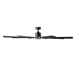 Lunex 72" Ceiling Fan, Brushed Nickel / Matte Black