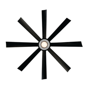 Lunex 72" Ceiling Fan, Matte Black