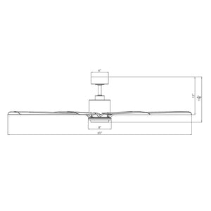 Proport 65" Ceiling Fan, Bronze