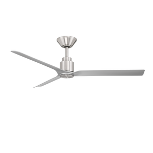 Silen 52" Ceiling Fan, Brushed Nickel / Silver