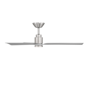 Silen 52" Ceiling Fan, Brushed Nickel / Silver