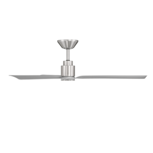 Silen 52" Ceiling Fan, Brushed Nickel / Silver