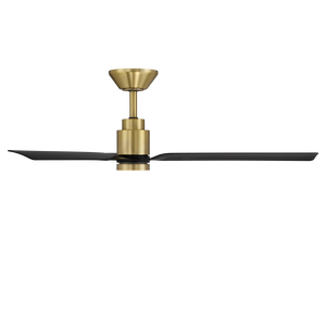 Silen 52" Ceiling Fan, Soft Brass / Matte Black