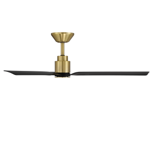 Silen 52" Ceiling Fan, Soft Brass / Matte Black