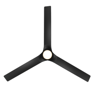 Silen 52" Ceiling Fan, Soft Brass / Matte Black